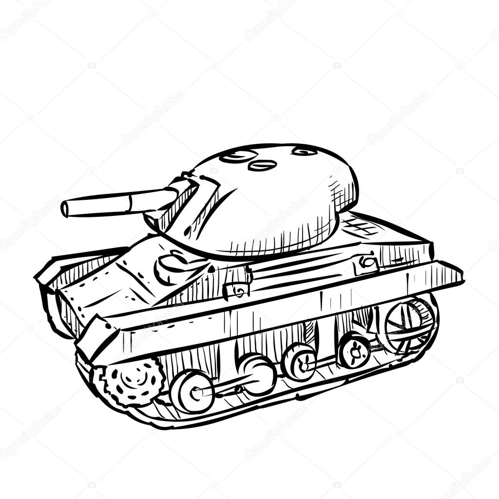 1024x1024 Tank Drawing Hand For Free Download
