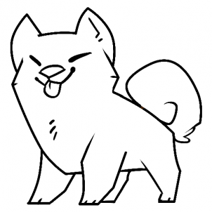 302x302 How To Draw A Shiba Inu, Step
