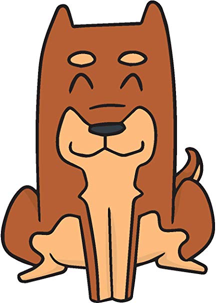 432x606 Cute Happy Puppy Dog Cartoon Drawing Emoji Vinyl