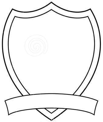 337x397 Shield Template Group With Items