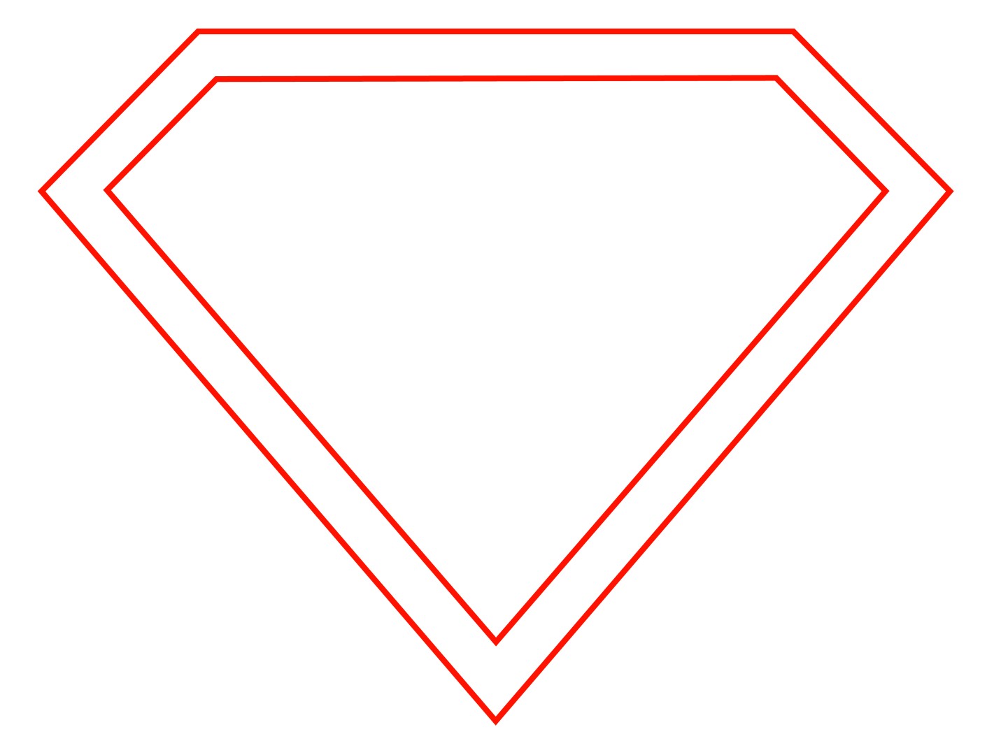 1421x1080 Superman Shield Template Clip Art