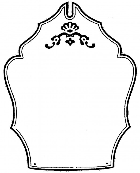 597x740 Blank Shield Template Logo Clip Art Free