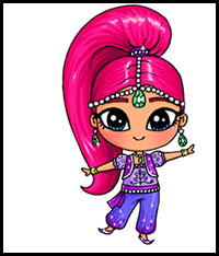 200x234 how to draw shimmer and shine cartoon characters drawing