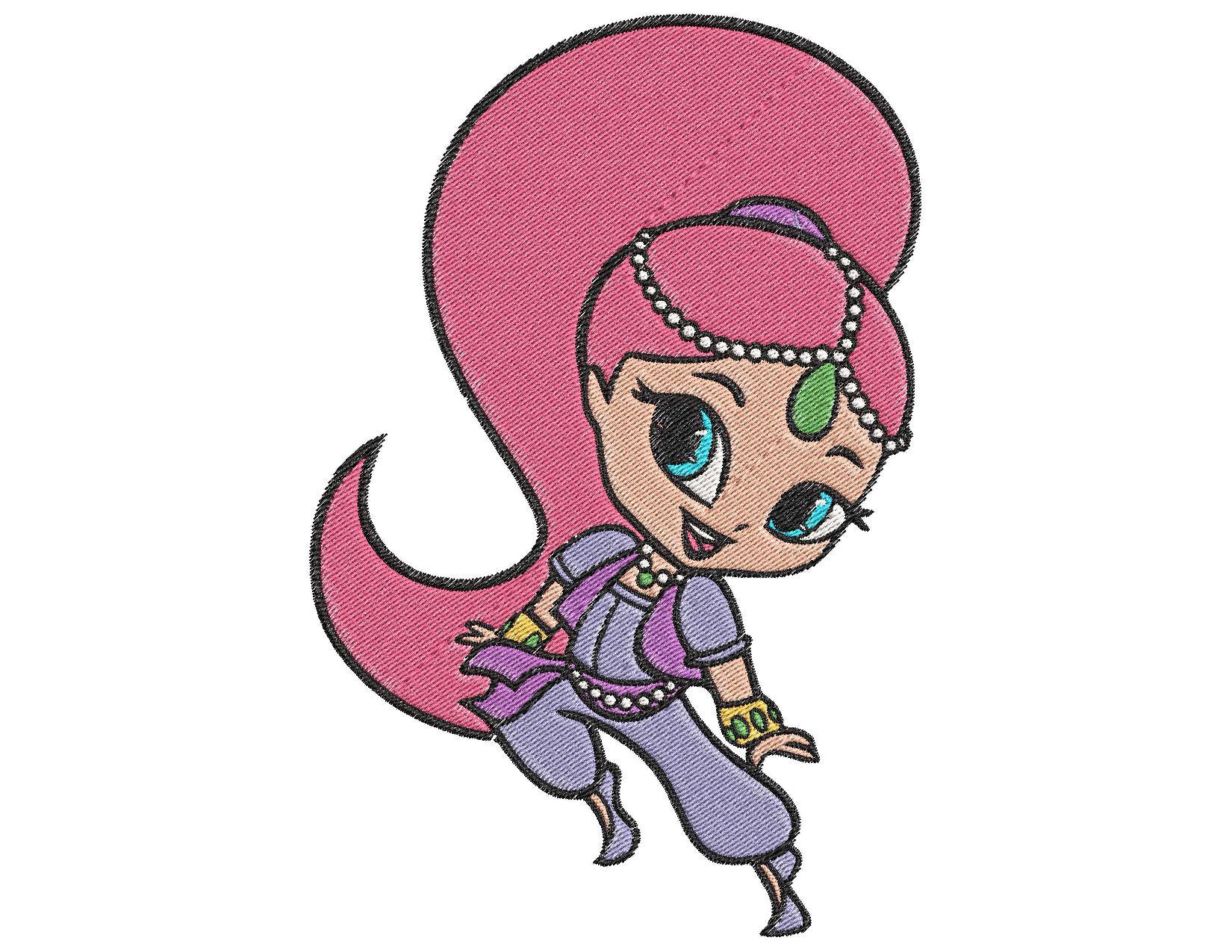 1650x1275 Shimmer And Shine Happy And Dancing Embroidery Design