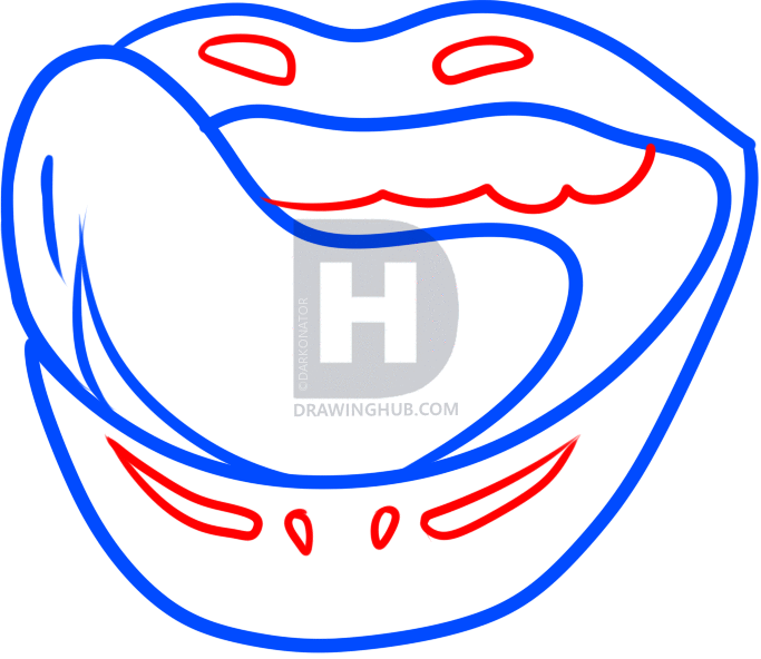 683x592 How To Draw Falling In Reverse Logo, Step