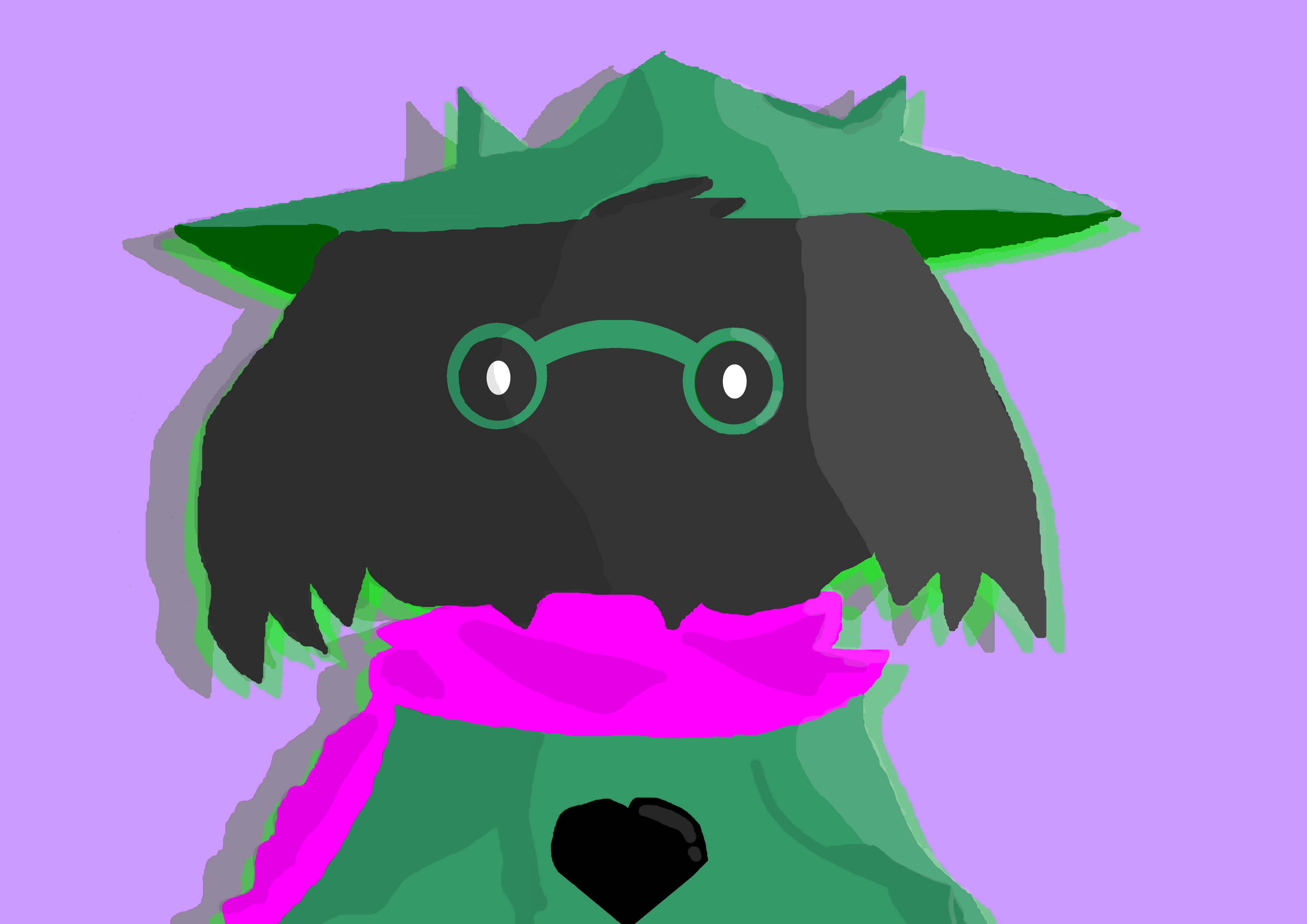 3508x2480 I Upgraded My Drawing From Yesterday, The Power Of Fluffy Boy