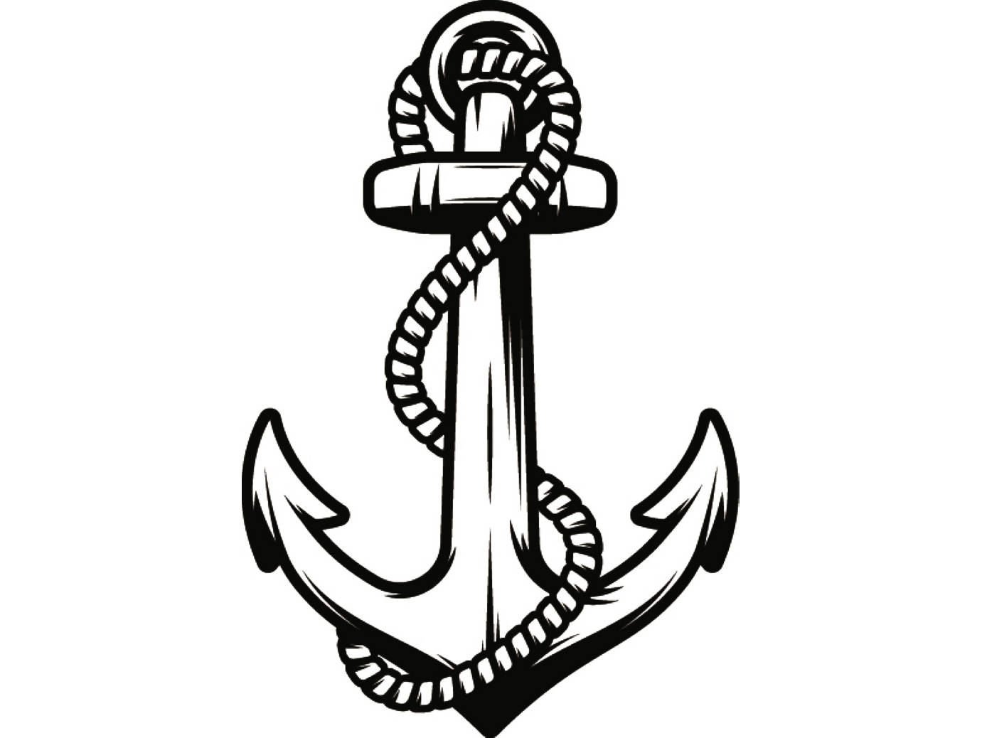 Ship Anchor Drawing