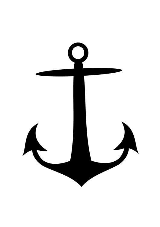 530x750 Anchor Silhouette Ship Logo Drawing Cc0