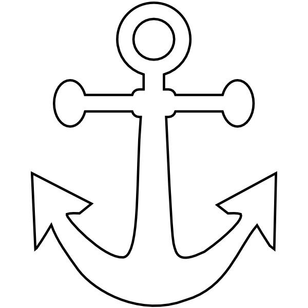600x600 Ship Anchor Clipart