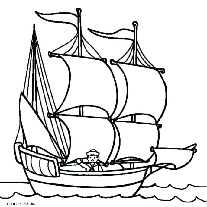 Ship Drawing For Kids