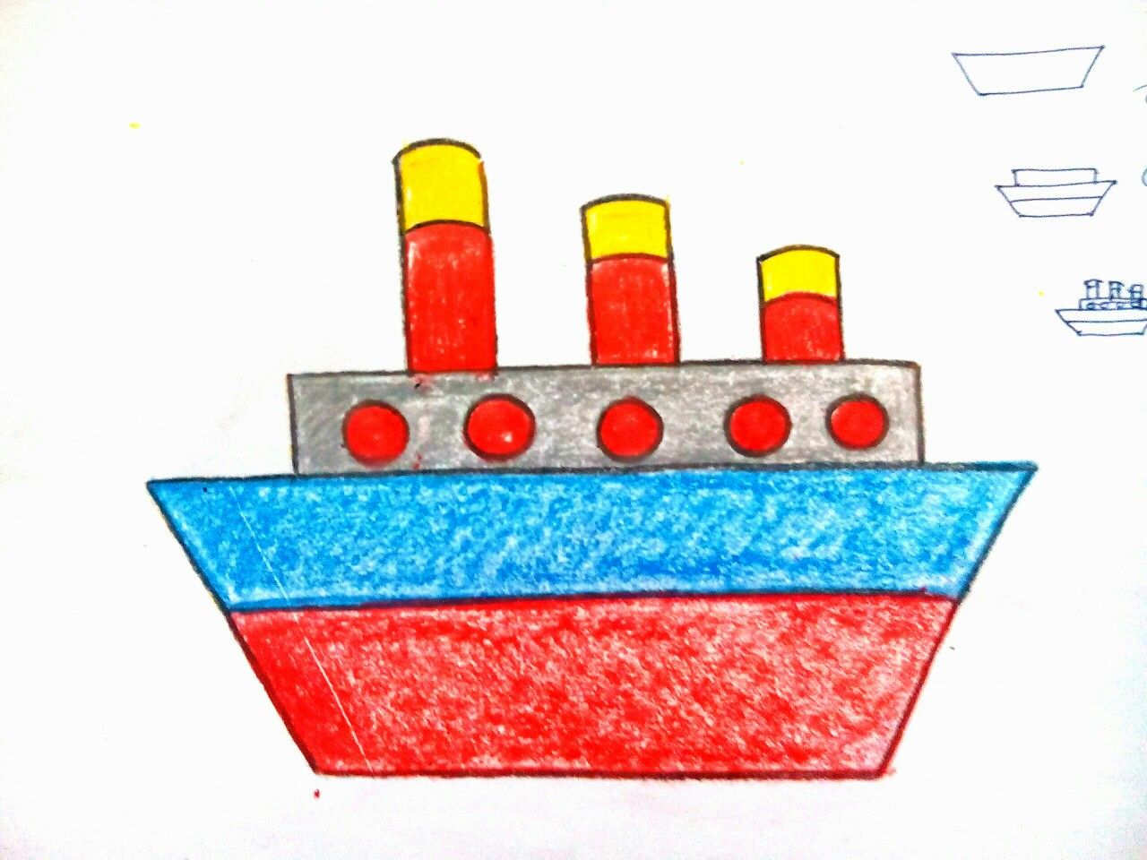 1280x960 Easy Ship Drawing Drawing For Kids In Drawing For Kids