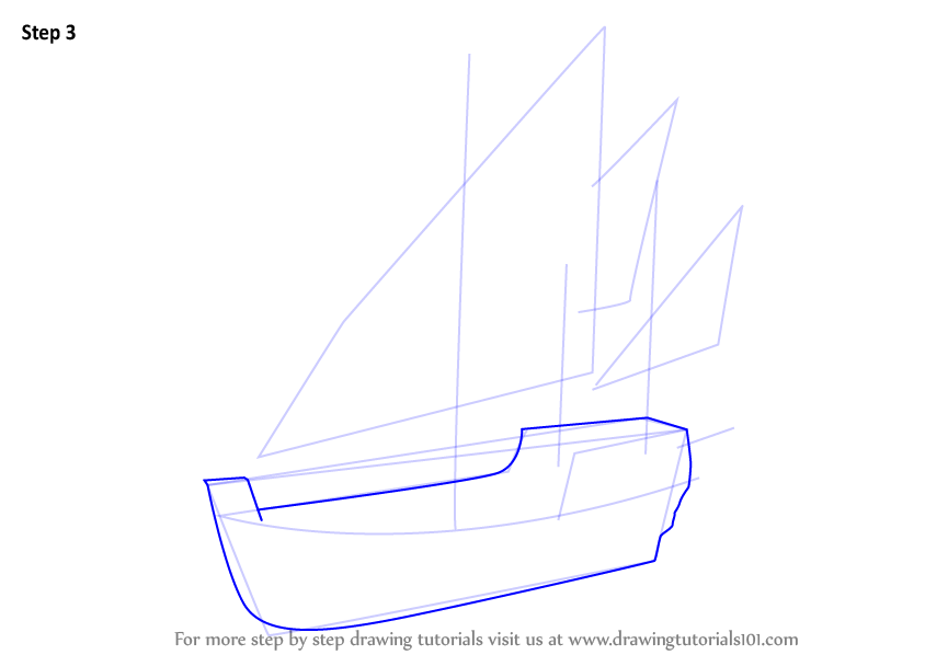 844x598 Learn How To Draw Nina Ship