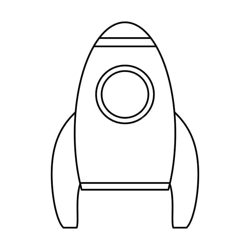 800x800 Rocket Ship Outline Drawing Rocket Ship Outline Printable