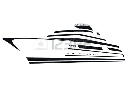 450x306 Boat Icon Outline Style Drawing