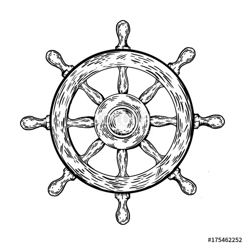 Ship Steering Wheel Drawing | Free download on ClipArtMag