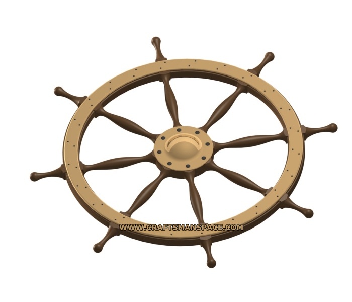700x600 Ship Wheel Plan