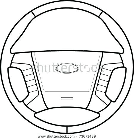 450x470 Steering Wheel Coloring