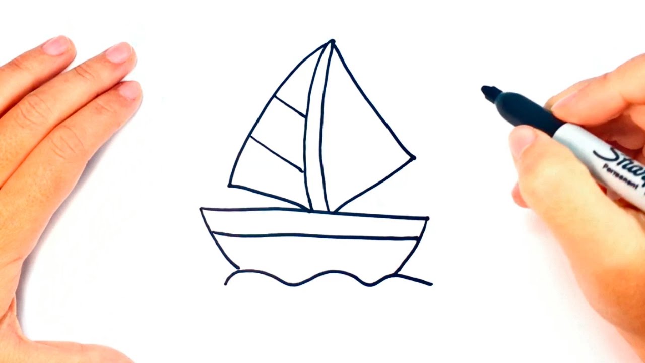 1280x720 How To Draw A Little Boat Little Boat Easy Draw Tutorial