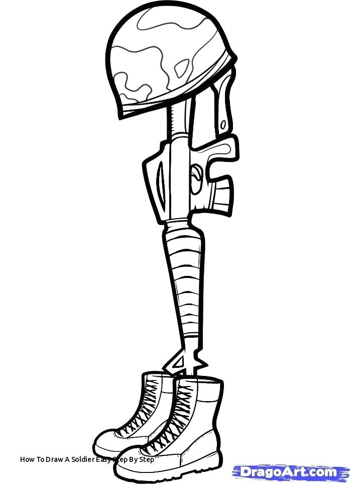 699x963 Soldier Drawing Step