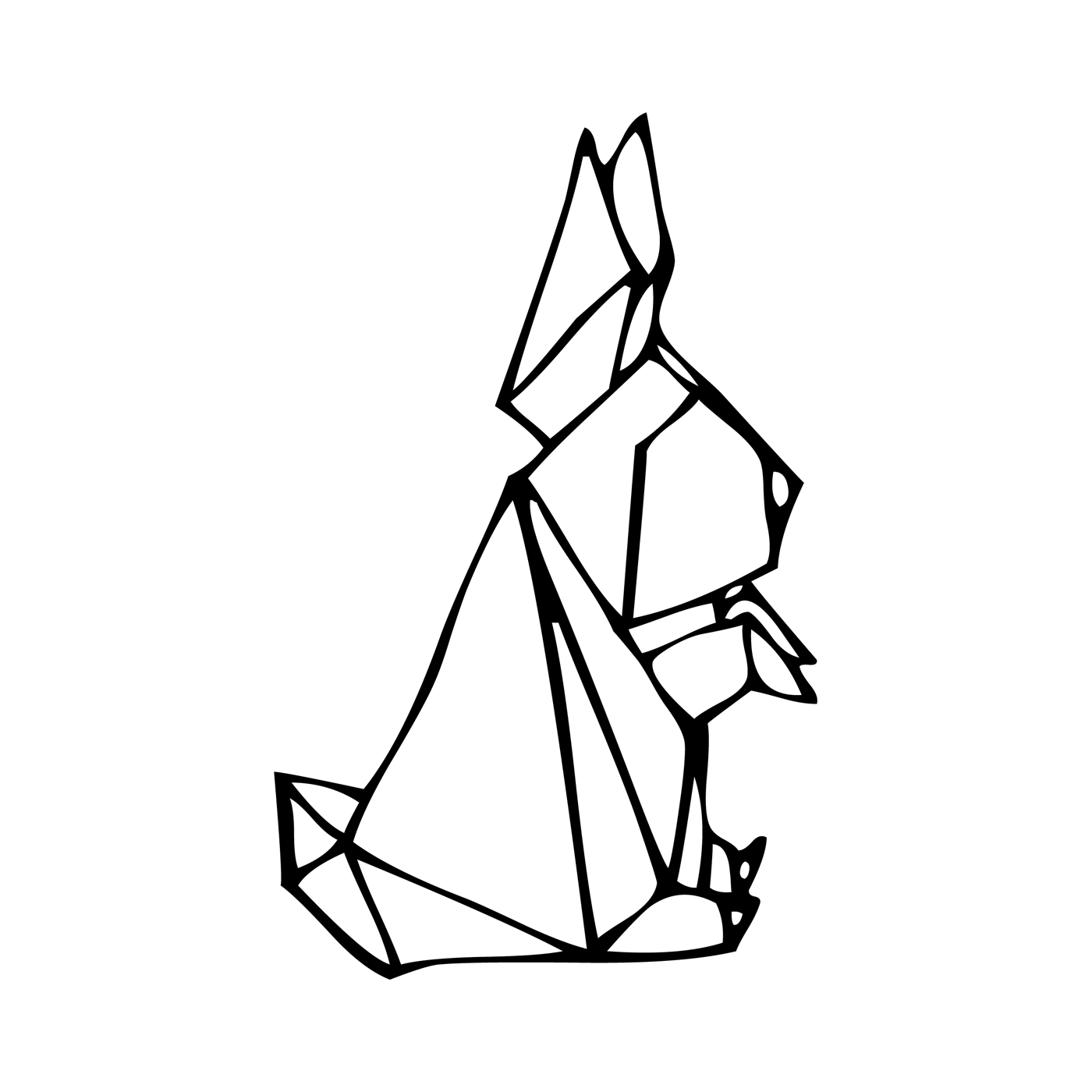 1400x1400 Origami Drawing Sailboat For Free Download