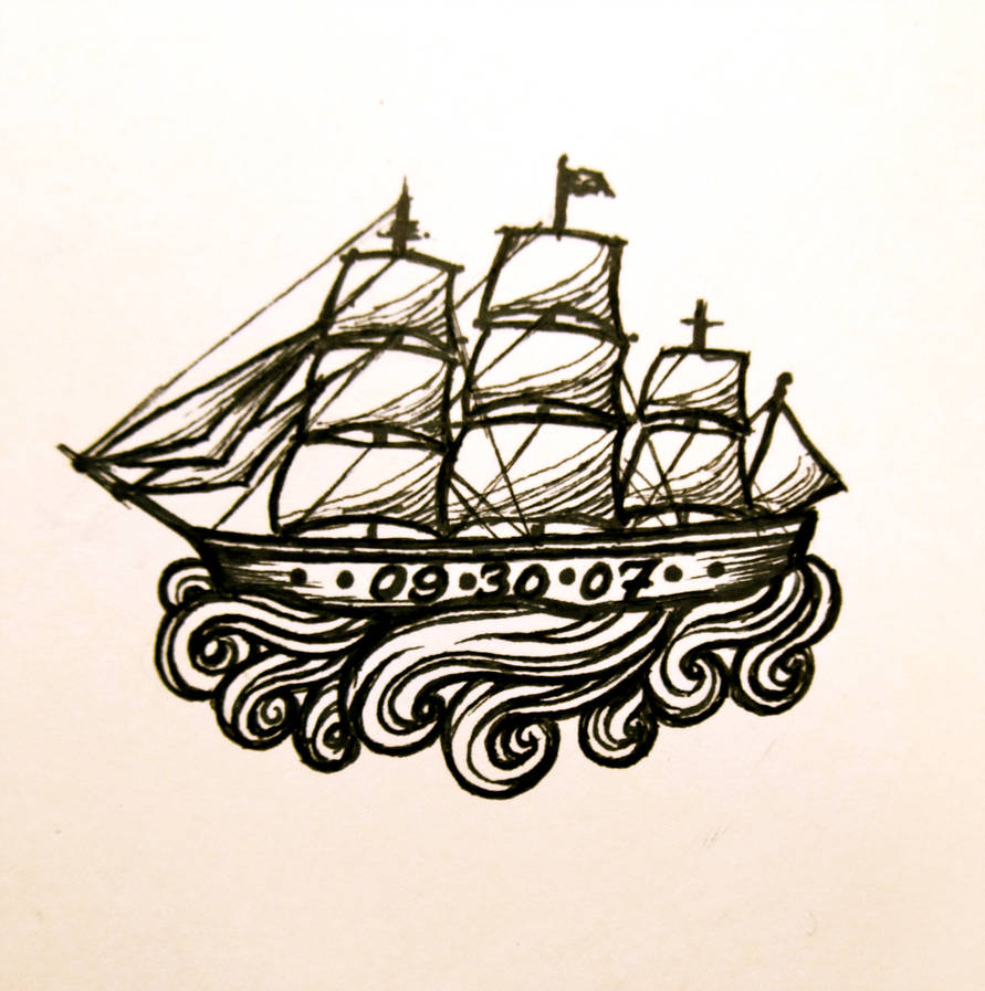 891x897 Ship Tattoo
