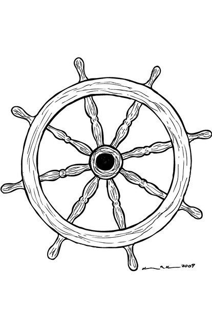 414x639 Ship Wheel Some New Drawings Over The Last Week Or So