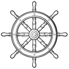 236x236 Ship Wheel Clipart Black And White