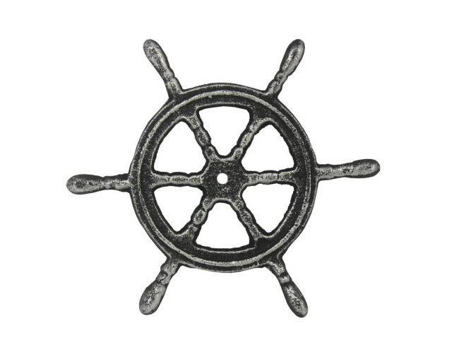 640x478 buy antique silver cast iron ship wheel trivet inch