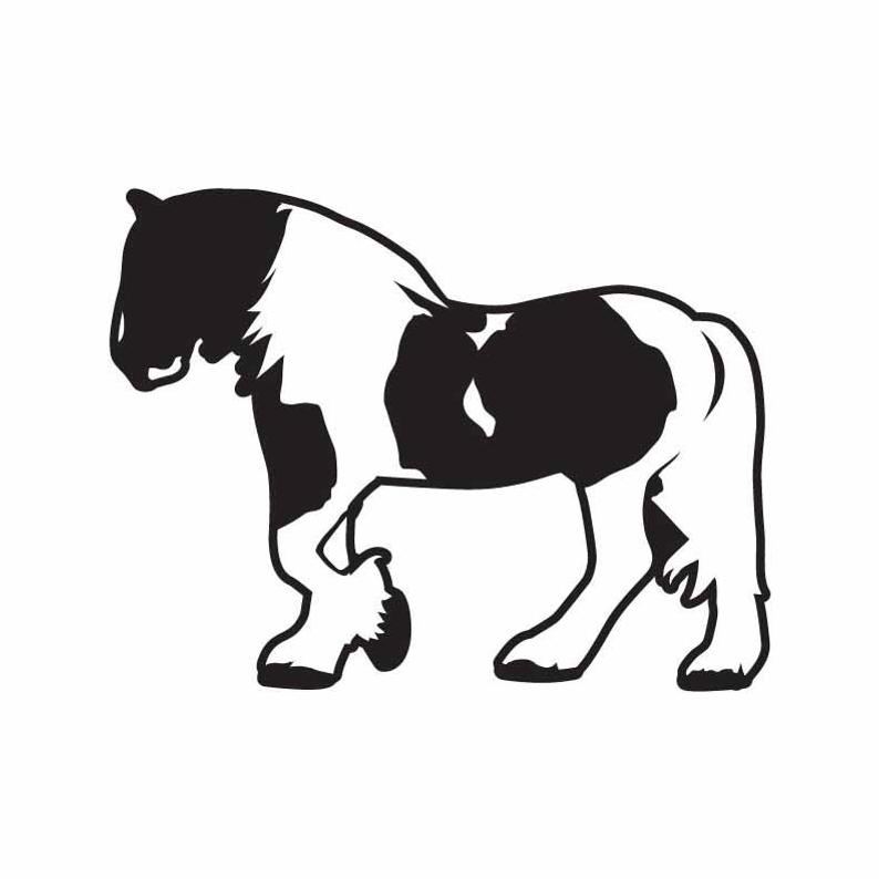 794x794 Shire Horse Graphic Instant Download Vector Etsy