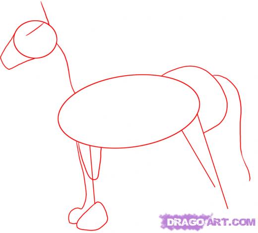 520x471 Step How To Draw A Shire Horse