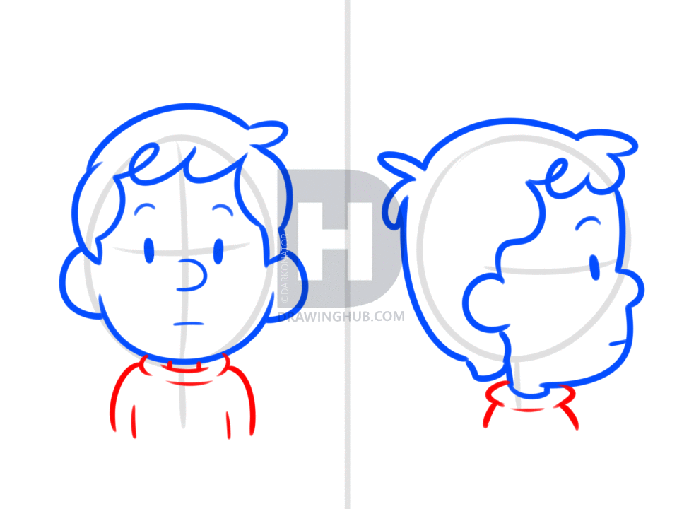 975x720 How To Draw David From Hilda, Step