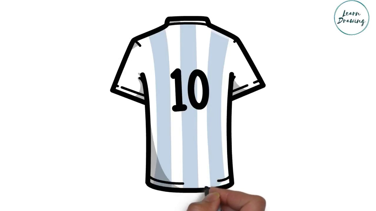 1280x720 How To Draw Lionel Messi Shirt Step