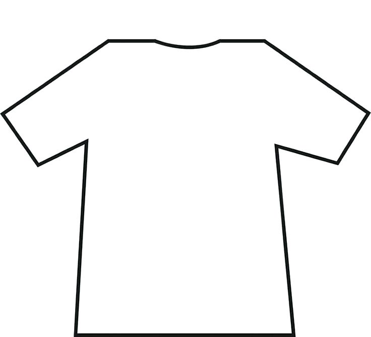 736x669 T Shirt Drawing Template