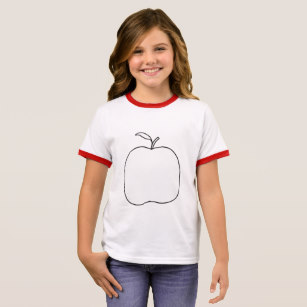 307x307 Outline Drawing T Shirts Shirt Designs Zazzle Uk