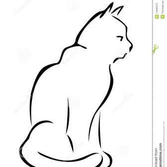 336x336 Cat Line Drawing Free Outline T Shirt Cute Pictures Picasso
