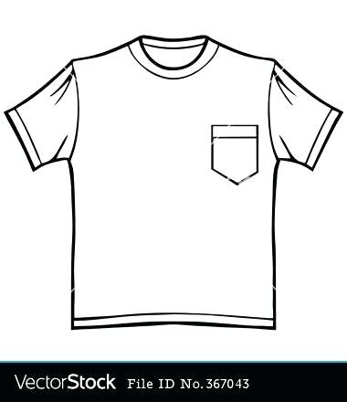 380x440 Shirt Pocket Template Pleasant Outline Polo