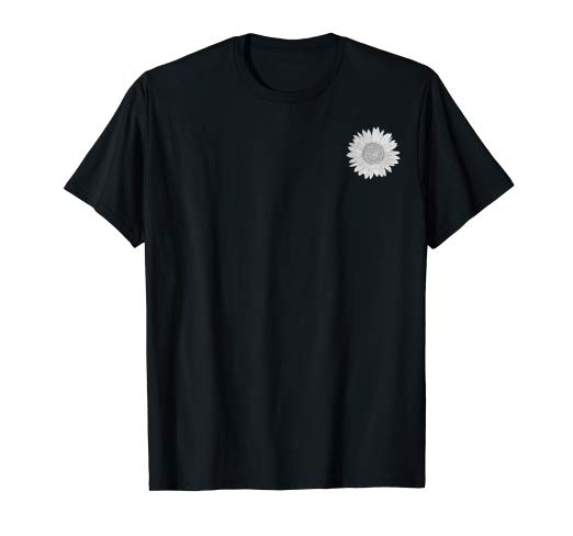 522x488 Cool Little Drawing Pencil Sunflower Pocket Print T