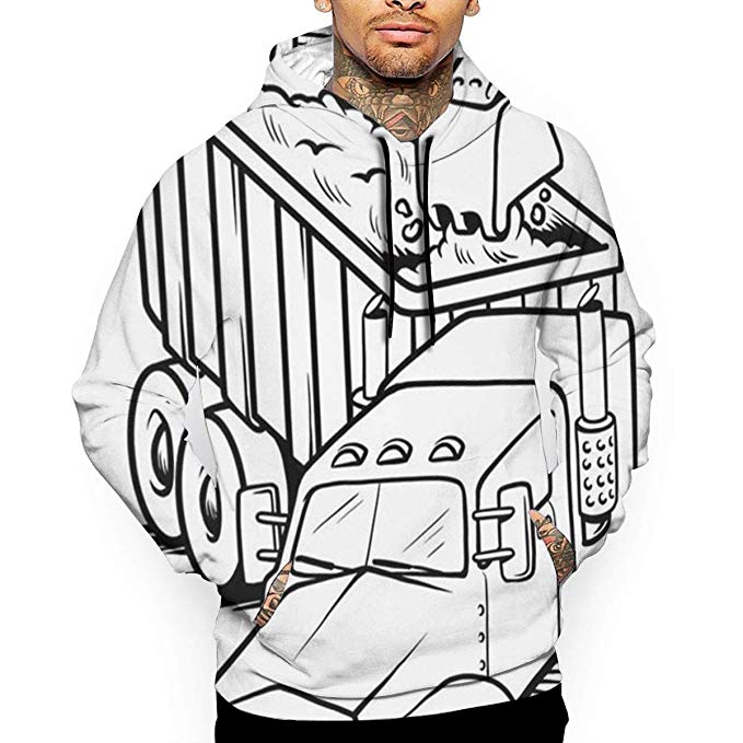 679x679 Edyfiik Printable Work Load Truck T Shirt Hooded With A Pocket