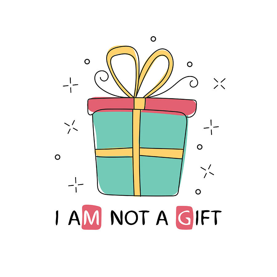 900x900 Gift Box Icon In Doodle Sketch Lines Hand Drawn Graphic