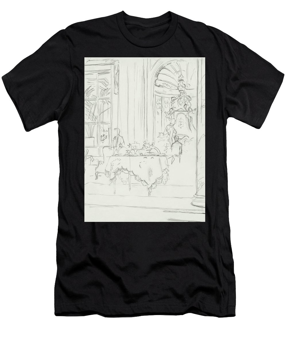 1000x1200 Sketch Of A Formal Dining Room T Shirt For Sale