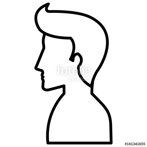 500x500 Man Profile Shirtless Avatar Character Stock Image And Royalty