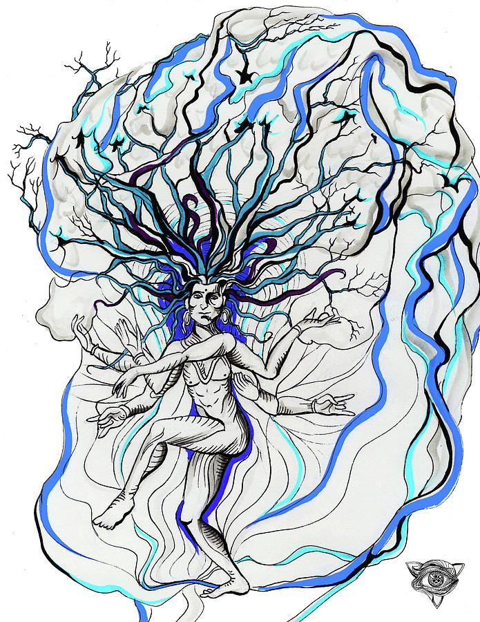 695x900 Shiva Drawing