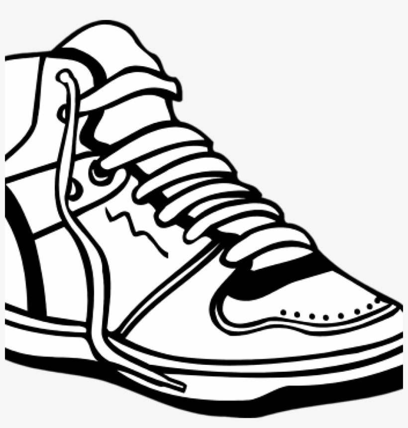 820x860 Tennis Shoe Clipart Sneaker Shoes Black And White Free