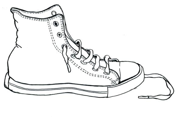 582x385 tennis shoe outline get tennis shoe outline free clipart tennis