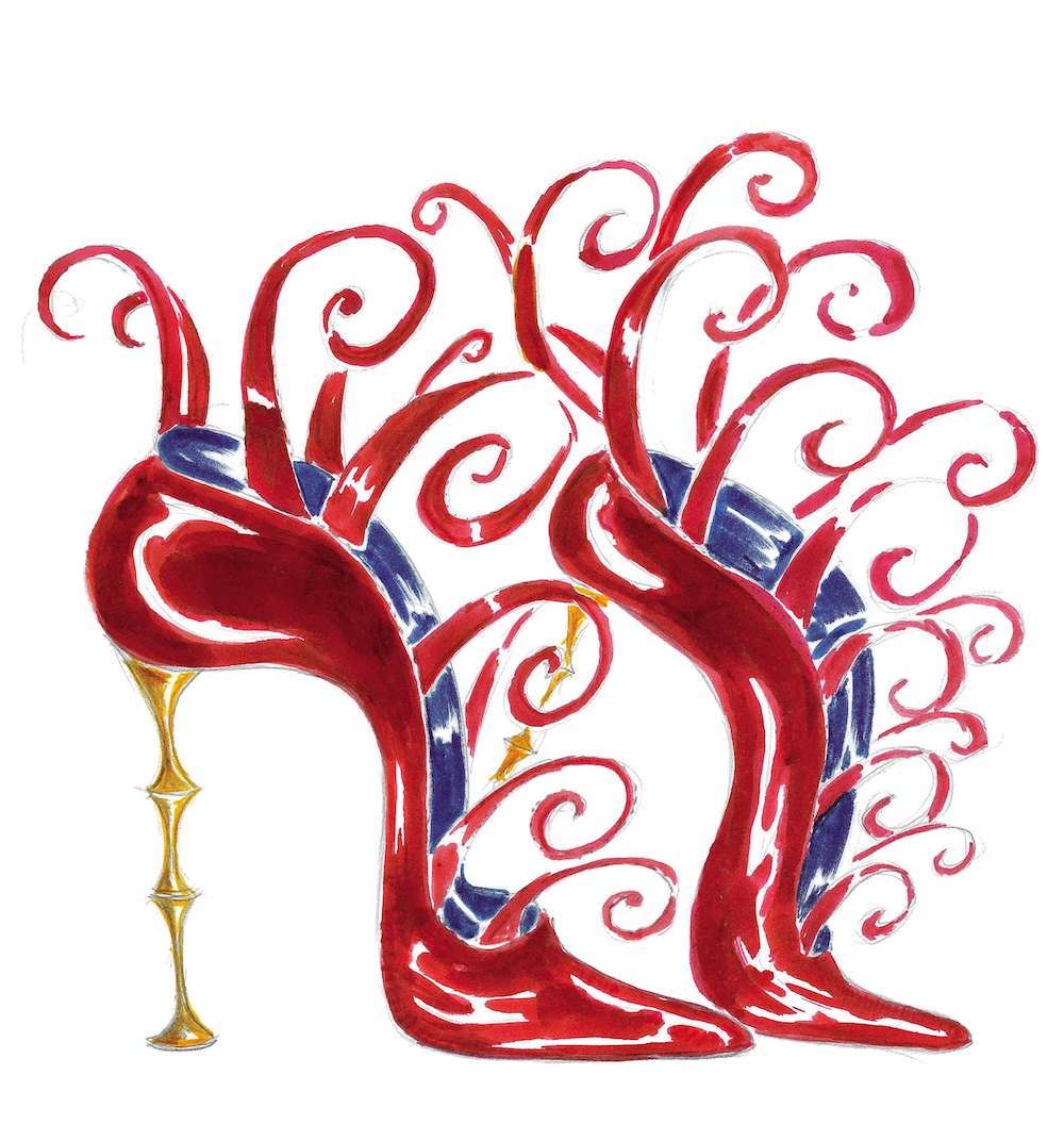 1000x1072 Manolo Blahnik Illustrations Taylor Howes