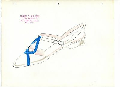 400x290 Original Hand Drawn Sketch Fashion Designer Lucien Guilbert