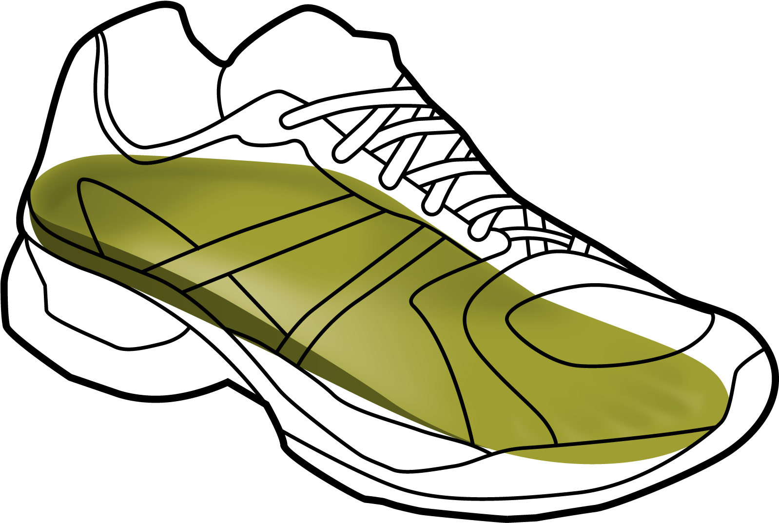 1598x1073 Download Running Shoe Drawing At Getdrawings