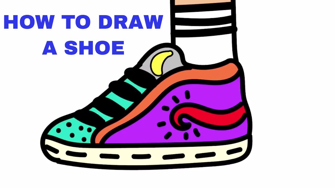 1280x720 How To Draw And Design A Shoe Drawing Tutorial For Kids