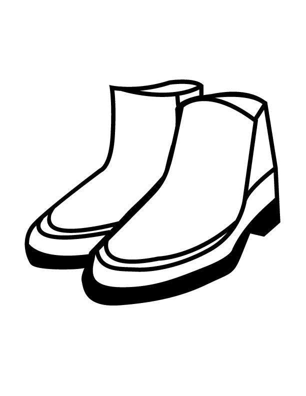 612x792 Shoes Coloring Pages