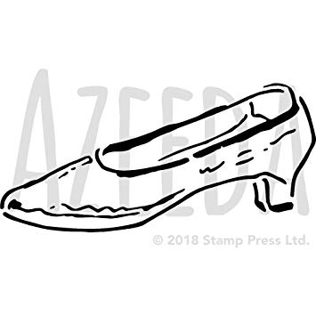 355x355 Large 'vintage Shoe' Wall Stencil Template